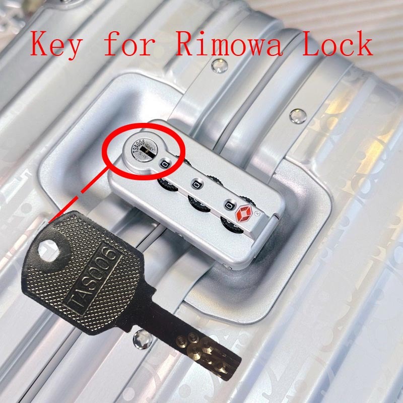 Thích hợp cho RIOWA RIMOWA Hành Lý tsa006 Khóa Chìa Khóa Xe Đẩy Ốp Lưng Tsa006 Chìa Khóa Hành Lý Chìa Khóa Khóa Hải Quan