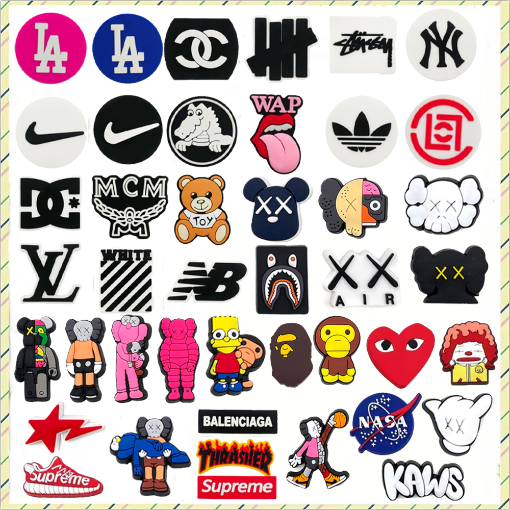 Nóng 1 Chiếc logo Thời Trang Quyến Rũ Hoạt Hình Pin Giày Phụ Kiện Trang Trí Dép Dép Khóa Dép Người Lớn Quà Tặng