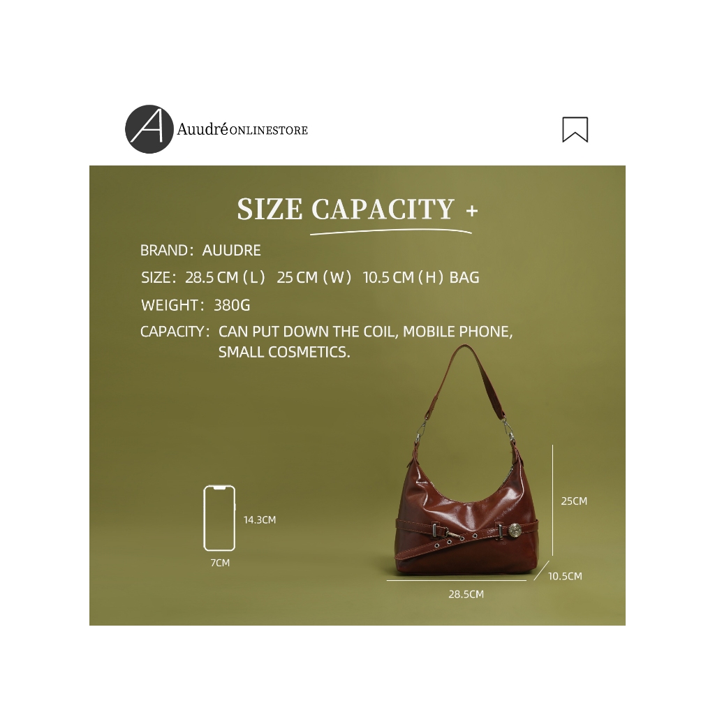 Auudre Retro Bề Mặt Mềm Túi Dung Tích Lớn Nữ Thời Trang Đi Lại Túi Messenger | BigBuy360 - bigbuy360.vn