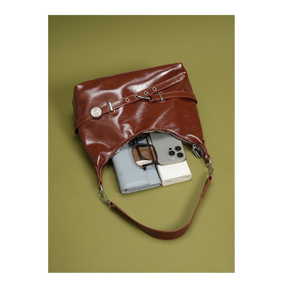 Auudre Retro Bề Mặt Mềm Túi Dung Tích Lớn Nữ Thời Trang Đi Lại Túi Messenger | BigBuy360 - bigbuy360.vn