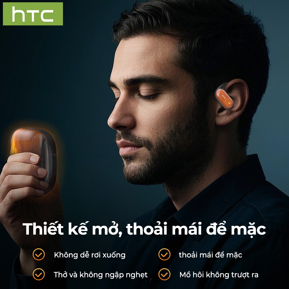 HTC NE10 Tai nghe dịch thuật AI  Cát lấp lánh  Tai nghe không dây Bluetooth V5.4  OWS Tai nghe thể thao Tai nghe nhét | BigBuy360 - bigbuy360.vn