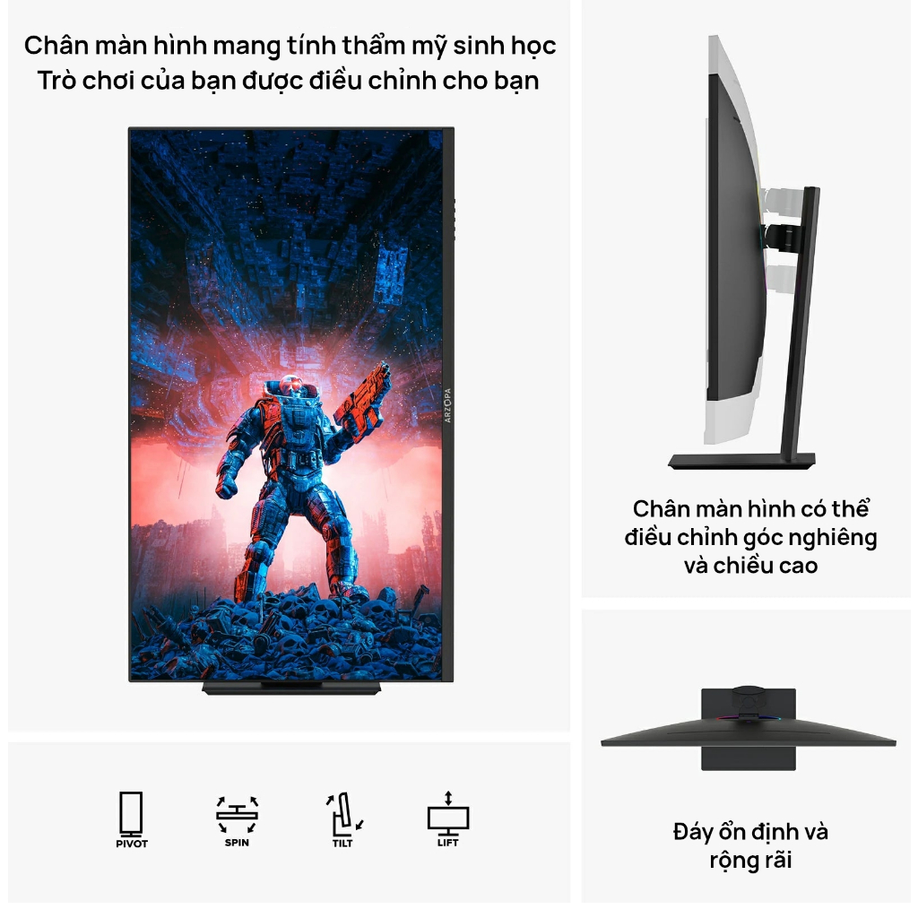 Màn hình chơi game ARZOPA M3RC-32 ” 4K UHD (3840x2160) 144HZ | BigBuy360 - bigbuy360.vn