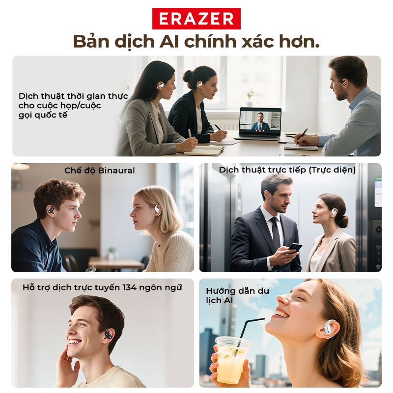 Lenovo erazer XP18 Tai Nghe Phiên Dịch AI Bluetooth 6.0 Màn hình LED hiển thị nguồn Pin dung lượng lớn 3000mAh Tai nghe sạc dự phòng Chất lượng âm thanh HiFi Chống nước Thiết kế nhỏ gọn ASMR | BigBuy360 - bigbuy360.vn