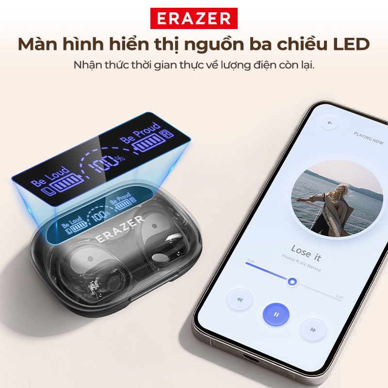 Lenovo erazer XP18 Tai Nghe Phiên Dịch AI Bluetooth 6.0 Màn hình LED hiển thị nguồn Pin dung lượng lớn 3000mAh Tai nghe sạc dự phòng Chất lượng âm thanh HiFi Chống nước Thiết kế nhỏ gọn ASMR | BigBuy360 - bigbuy360.vn