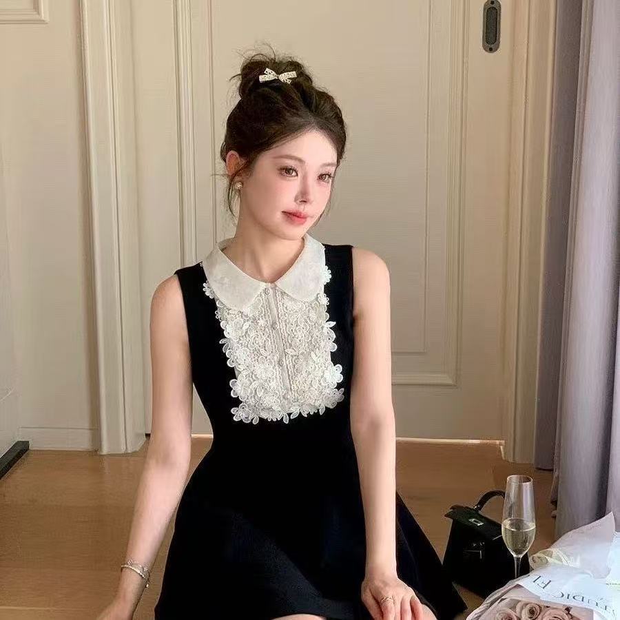 Váy Chữ A Ren Kiểu Pháp Mùa Hè, Ôm Just Fit