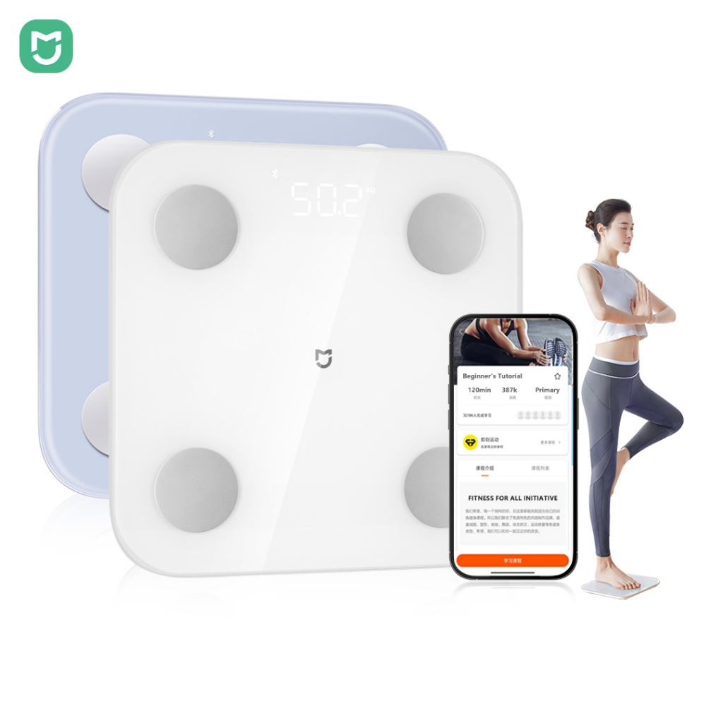 Cân mỡ cơ thể Mijia S400 Tần số kép BIA Cân chính xác 25 + Số liệu sức khỏe Thân thiện với gia đình