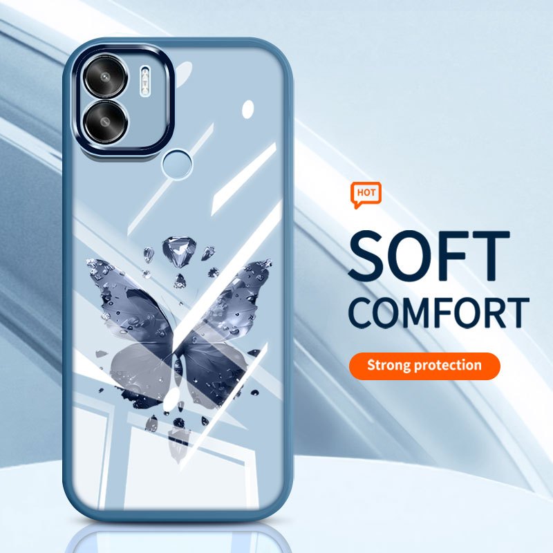 YBD Trong Suốt Ốp Lưng Điện Thoại Redmi A1 2022 A2 2023 A2 4G A1 A2 Plus Xiaomi POCO C51 C50 Hàn Quố