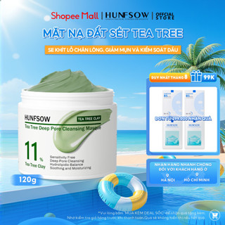 Mặt Nạ Đất Sét HUNFSOW Centella Se Khít Lỗ Chân Lông, Giảm Mụn & Kiểm Soát Dầu 120g