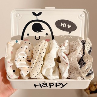  【Scrunchie Set 10 Dây Buộc Tóc   Cột Tóc Scrunchies To Phồng Đẹp Thời Trang Hàn Quốc Phụ Kiện Tóc 