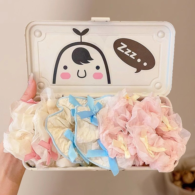 【Scrunchie】Set 10 Dây Buộc Tóc / Cột Tóc Scrunchies To Phồng Đẹp Thời Trang Hàn Quốc Phụ Kiện Tóc