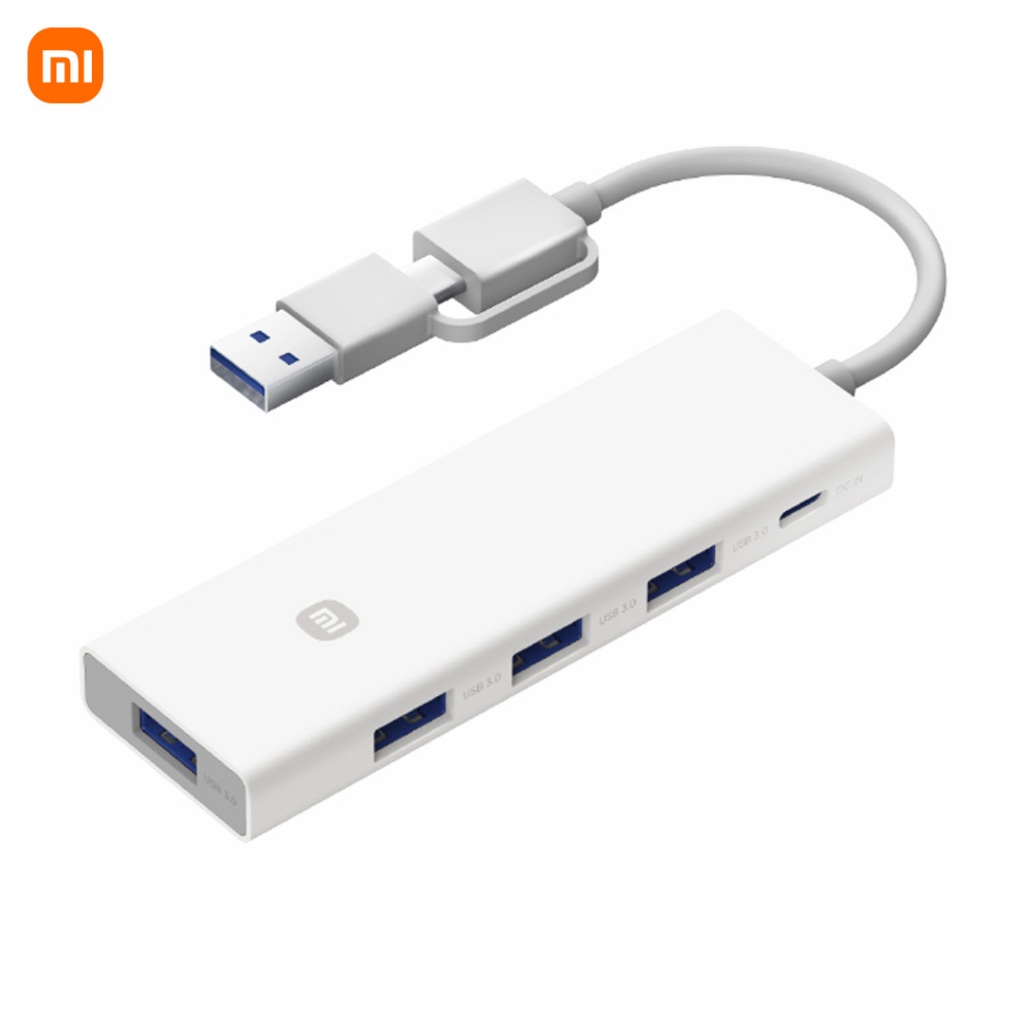 Hub USB kép 4 trong 1 Xiaomi USB-A + USB-C Đầu kép USB 3.0 tốc độ cao An toàn đa bảo vệ