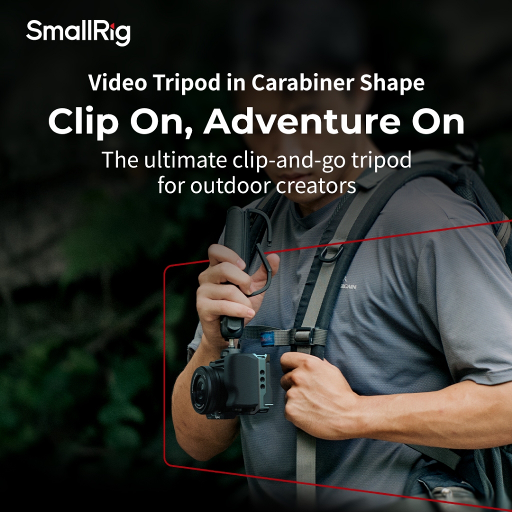 Chân máy Vlog SmallRig VT-15 / Chân máy Cam hành động VT-07 hình Carabiner #5285B#5568