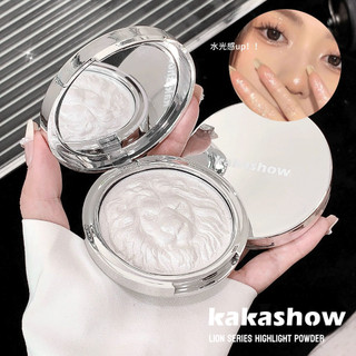  Bột làm nổi bật họa tiết sư tử KAKASHOW - Tự nhiên 3D làm sáng da mặt lâu trôi không thấm nước Highlighter Contour Palette C546 