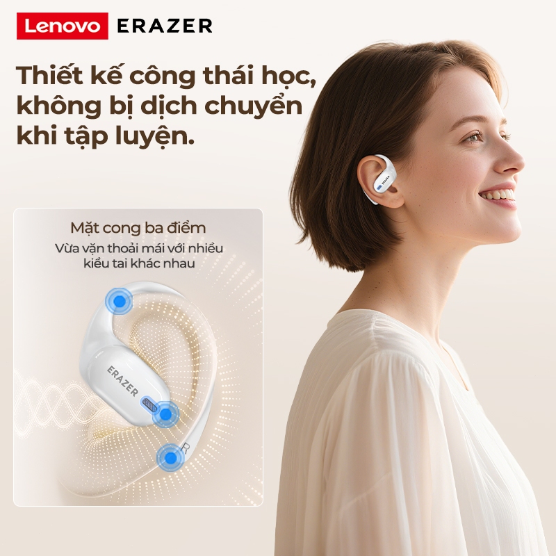 Lenovo ERAZER XP18 3000MAh Al Tai nghe dịch thuật màn hình LED V6.0 Tai nghe Bluetooth có chức năng sạc dự phòng dung lượng lớn Tai nghe không dây chống nước IPX5 | BigBuy360 - bigbuy360.vn