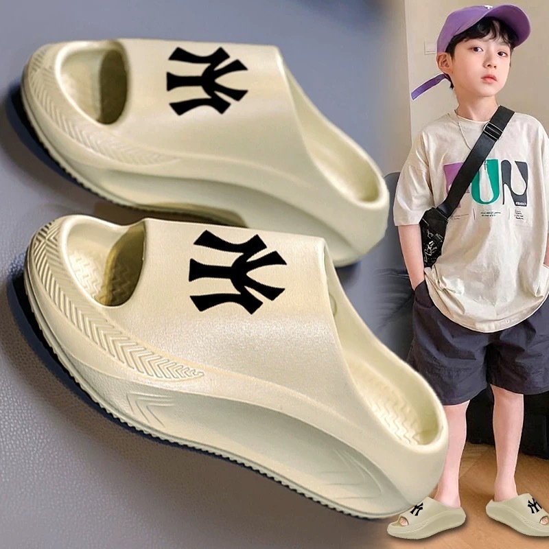 Dép trẻ em cho bé trai, dép chống thấm nước và chống trượt mùa hè, mẫu mới 2025, sử dụng trong nhà, tắm, dép một mảnh cho bé trai, hợp thời trang.