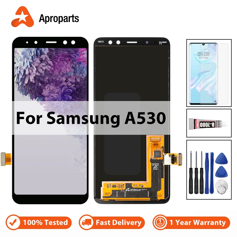 Dành Cho Samsung Galaxy A8 2018 A530 Màn Hình LCD Bộ Số Hóa Màn Hình Cảm Ứng A530F A530NS Thay Thế