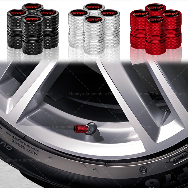 4 Ren Lốp Xe Ô Tô Chống Bụi Nắp Logo Ô Tô Van Bảo Vệ Nắp Cho Subaru XV Legacy Forester Impreza XV ST