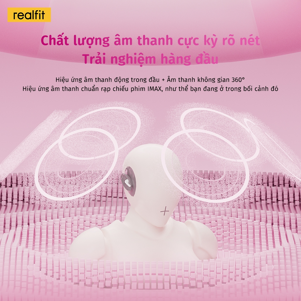 [Qùa tặng] Tai nghe Bluetooth Mini Realfit S2 Hoạt hình dễ thương Dopamine đầy màu sắc BT6.0 có điều khiển bằng ứng dụng | BigBuy360 - bigbuy360.vn
