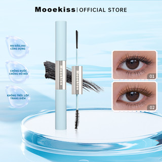[MỚI] Mascara Mooekiss Hai Đầu 6.5g Thiết kế hai đầu: một đầu dày, một đầu mảnh giúp mi cong vút và dài tự nhiên. Chống nước, chống mồ hôi, không lem, giữ nếp tốt. Phù hợp cho người mới bắt đầu trang điểm 3g+3.5g