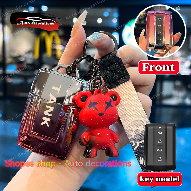 GWM Tank 300 hộp đựng chìa khóa xe GWM Tank 500 Vỏ chìa khóa xe mới nhất Tank 300 móc khóa