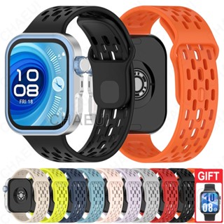  Vòng đeo tay Dây đeo silicon thoáng khí Phụ kiện dây đeo đồng hồ cho Huawei Watch Fit 4 3   Fit 4 Pro 