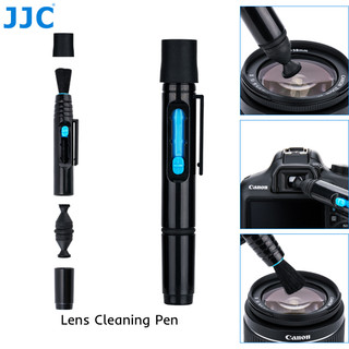 JJC CL-P4 Bút làm sạch ống kính có đầu làm sạch hình tròn và hình tam giác và bàn chải mềm Thích hợp cho máy ảnh không gương lật Máy ảnh DSLR, v.v.