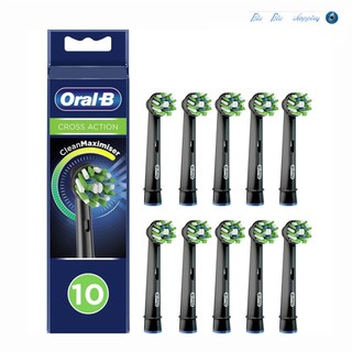 Đầu thay thế bàn chải đánh răng điện Oral B EB50 Cross Action, Đen, 4 & 10 gói / hộp
