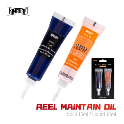 Kingdom Mỡ + Dầu Bôi Trơn Cho Máy Câu Mang Dầu Bôi Trơn Baitcasting Quay Máy Câu Bảo Trì Dầu Dụng Cụ Câu Cá 15Ml + 15Ml Phụ Kiện Cá