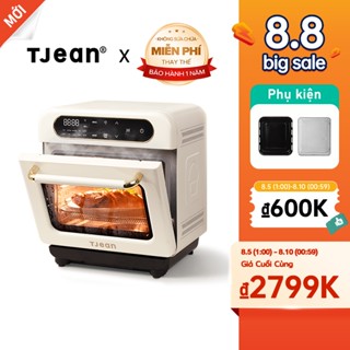 Tjean Nồi chiên hơi nước không dầu 12L steam oven lò nướng Nồi Hấp Điện đa chế độ nấu cài sẵn