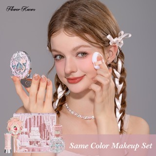 Set Mỹ Phẩm Phấn Má Hồng Và Son Bóng FLOWER KNOWS làm quà tặng