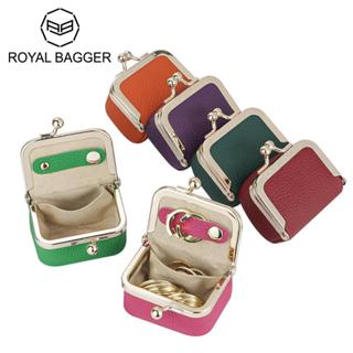Royal Bagger Da Thật Chính Hãng Mini Ví Đựng Tiền Xu Nữ, Màu Trơn Kiss Lock Change Pouch, Phong Cách Thường Ngày Túi Bảo Quản Nhỏ 1894