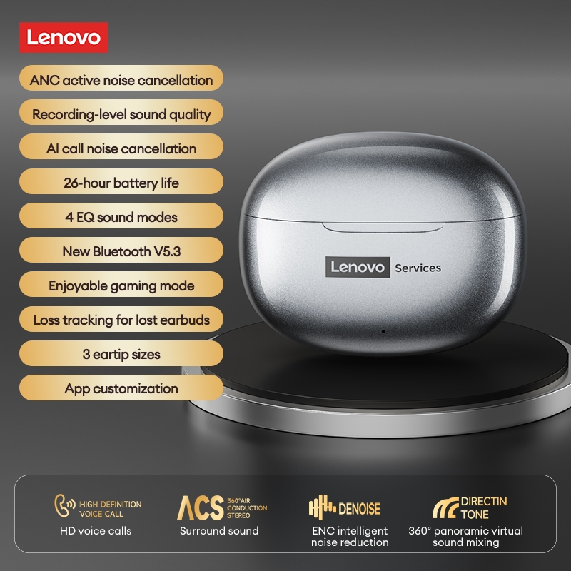 Tai nghe chơi game Lenovo LE202 Tai nghe Bluetooth Độ trễ thấp trong tai IPX4 Chất lượng âm thanh HIFI chống nước Bluetooth 5.3 | BigBuy360 - bigbuy360.vn