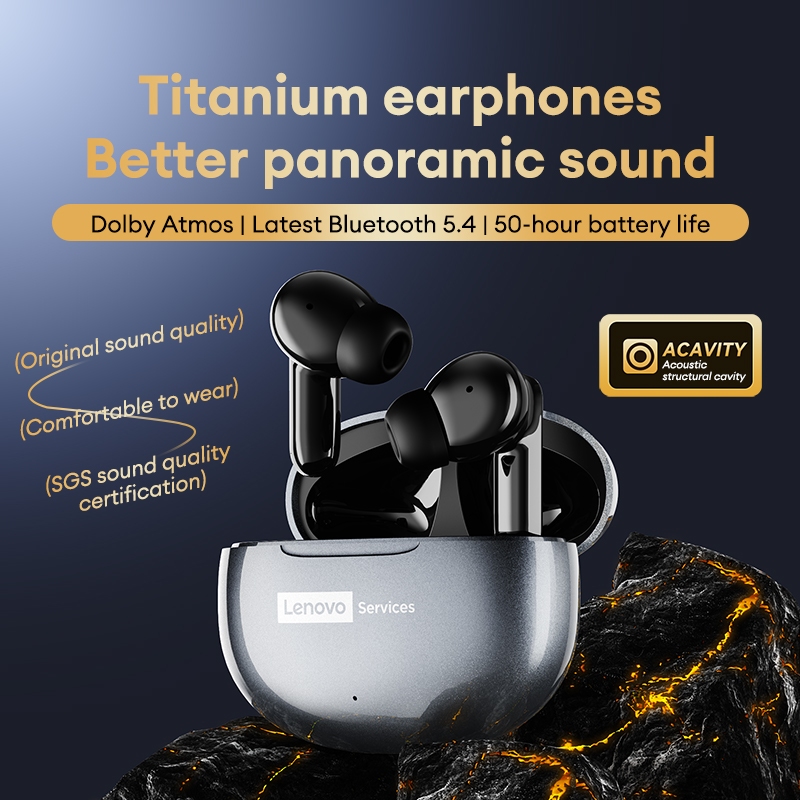 Tai nghe chơi game Lenovo LE202 Tai nghe Bluetooth Độ trễ thấp trong tai IPX4 Chất lượng âm thanh HIFI chống nước Bluetooth 5.3 | BigBuy360 - bigbuy360.vn