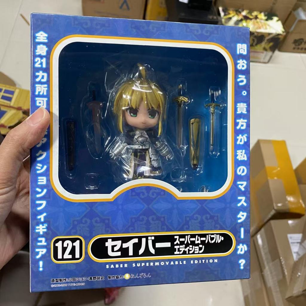Anime Fate / Stay Night Q phiên bản Saber 121 # Bộ sưu tập hình hành động PVC Đồ chơi mô hình 10cm