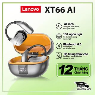  Lenovo ERAZER XT66 Tai nghe Bluetooth  Bluetooth 5.4 với chức năng dịch AI Tai nghe không dây 