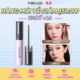 Focallure Full-Cover Slim Browcara Lông Mày Mascara Chống Va Đập Mềm Mờ Lông Mày Bao Da Tự Nhiên Màu Lông Mày Bàn Chải Mỏng Chống Thấm Nước Chống lem 24H Lâu Dài