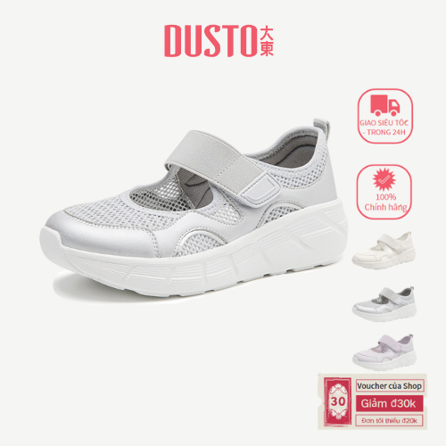 Giày Thể Thao DUSTO Nữ Thiết Kế Velcro Giày Đế Bằng DW25Q0658T