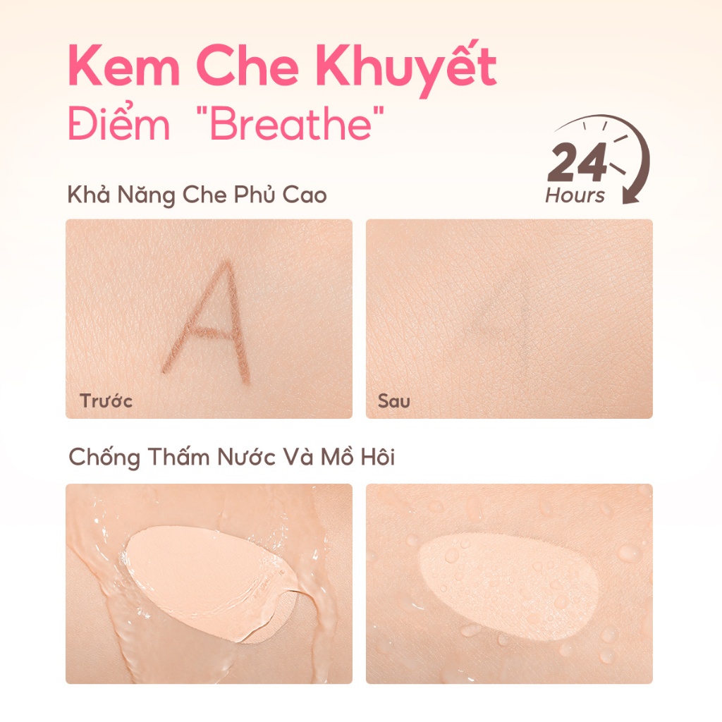 Kem Che Khuyết Điểm Pinkflash Lâu Trôi Kháng Nước Không Bị Vón Cục Độ Che Phủ Hoàn Hảo 30g | BigBuy360 - bigbuy360.vn