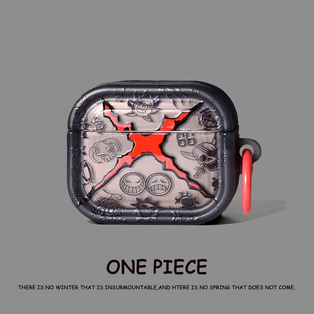 Ốp bảo vệ sẹo One Piece Luffy Thích hợp cho vỏ tai nghe AirPods 4 / 4ANC mới tương thích với AirPods