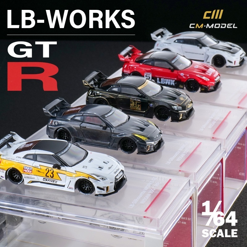 CmModel 1/64 Nissan GT-R R35 RR LBWK"out of print" Mô Hình Xe Mô Phỏng Quy Mô Nhỏ Hợp Kim Xe Ô Tô Mô