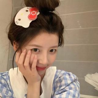 Nhãn dán tóc Sanrio Velcro dễ thương Nhãn dán