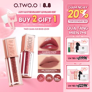 O.TWO.O 2 chiếc Son bóng dưỡng ẩm + Son môi mờ nhung