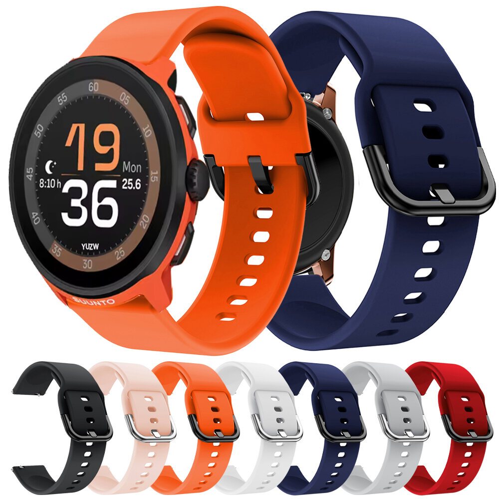 Dây đeo đồng hồ 20mm 22mm cho SUUNTO RUN / RACE S / OCEAN / VERTICAL / 5 9 PEAK PRO Silicone WatchBa