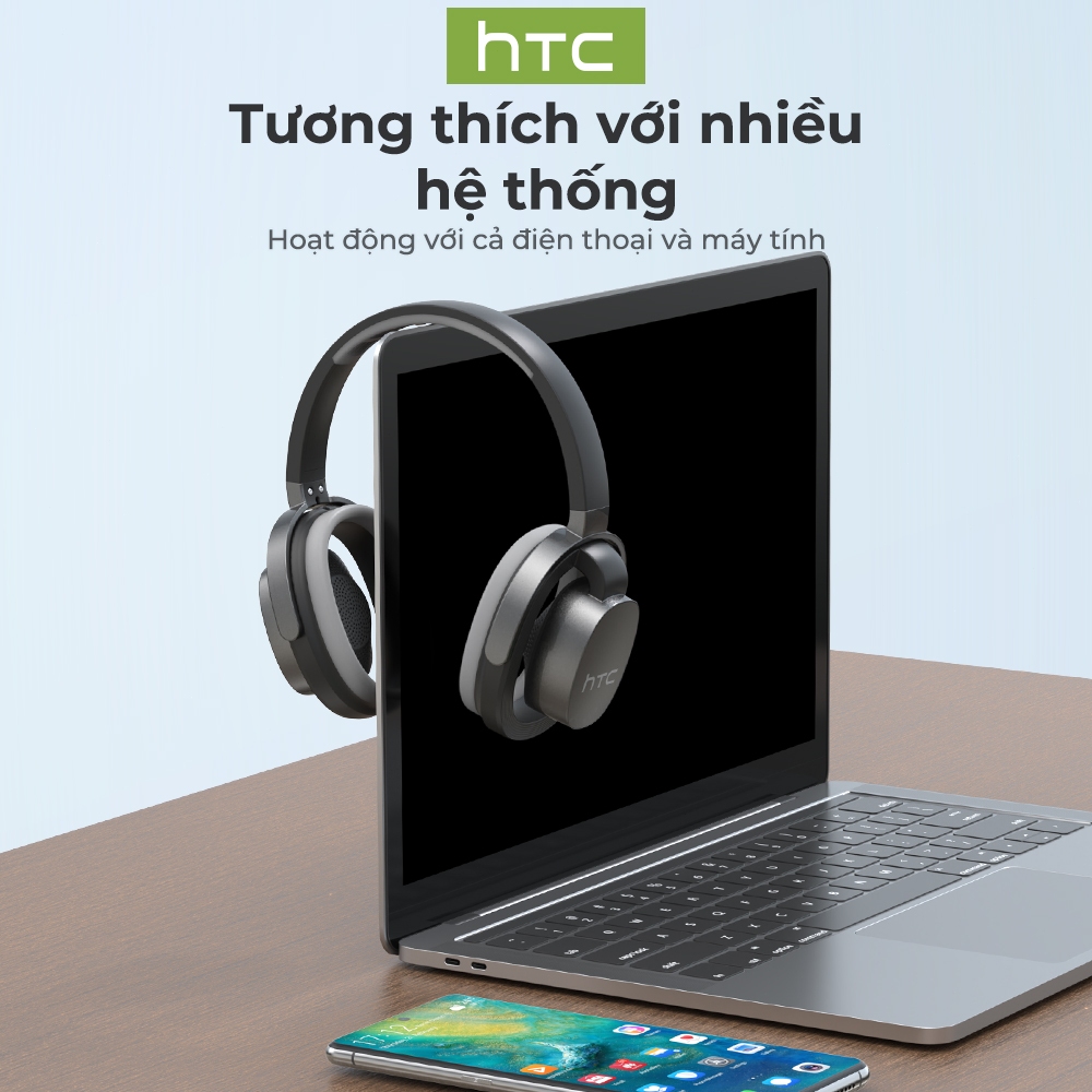 HTC HP07 Stereo Surround Bass Tai nghe Bluetooth Tích hợp Mic Tai nghe không dây chất lượng cao nguyên bản Tai nghe khử tiếng ồn Bluetoot 6.0 Tai nghe chơi game qua tai | BigBuy360 - bigbuy360.vn