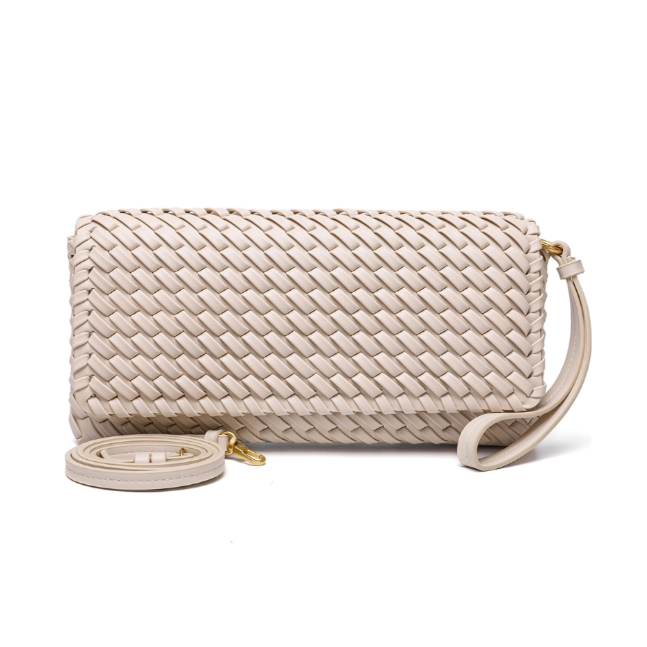 Túi dệt mới Túi xách nữ dệt kim thời trang Ví dự tiệc