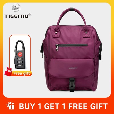 Tigernu 3184 Túi Nữ Hàn Quốc Chống Thấm Nước TPU Thời Trang Học Sinh Ba Lô Dung Tích Lớn Túi Du Lịch Vải Composite