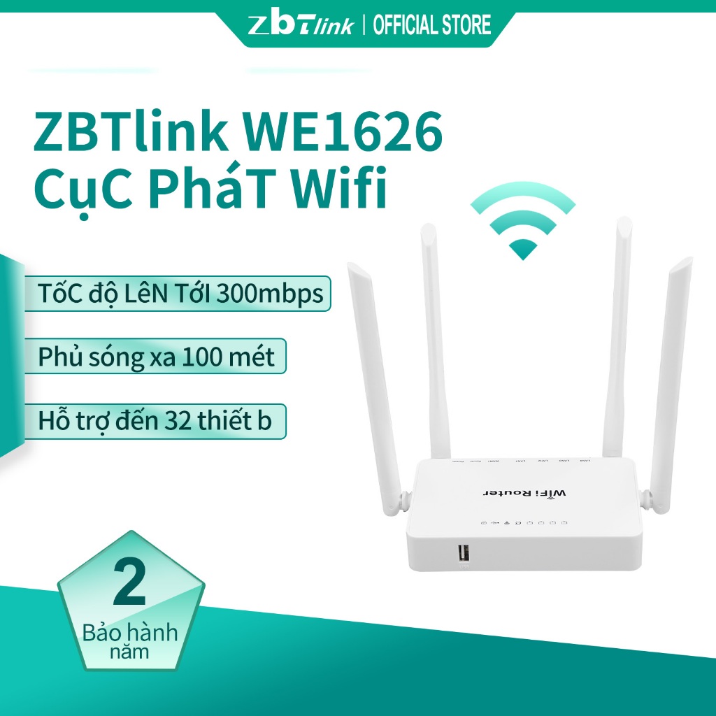 Bộ định tuyến ZBTlink 300Mbps Bộ định tuyến LAN không dây Điểm truy cập không dây Internet Modem Wif