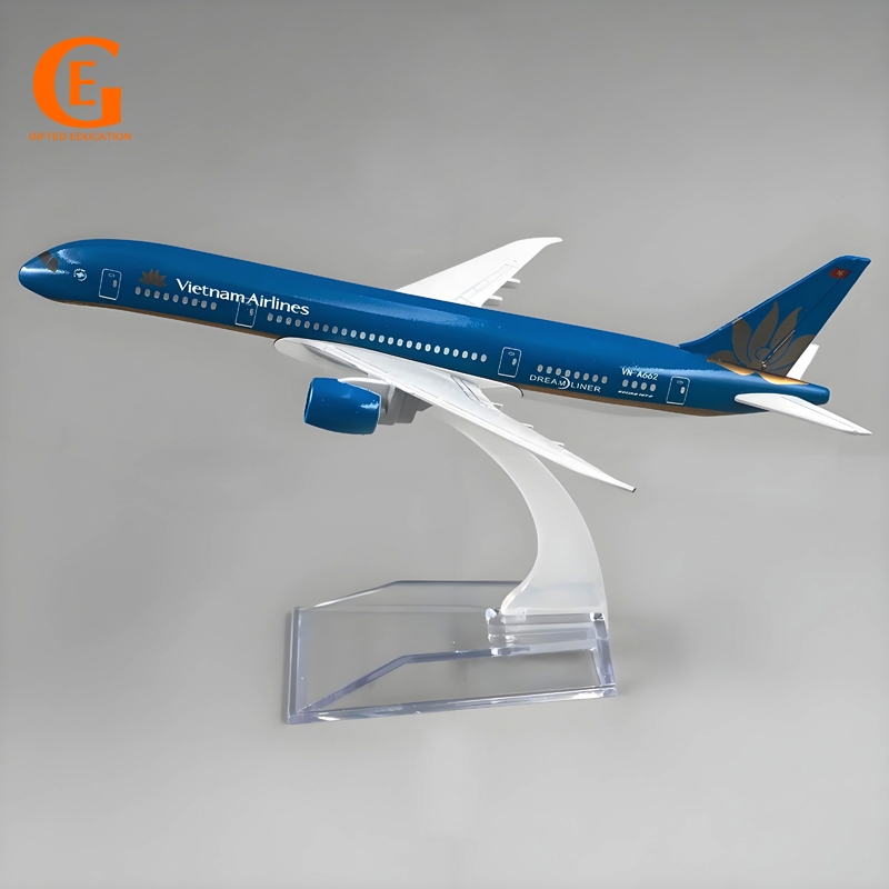 Máy bay Boeing 787 Model B787 Hợp kim kim kim loại Máy bay di động Máy bay hàng không sưu tập có giá