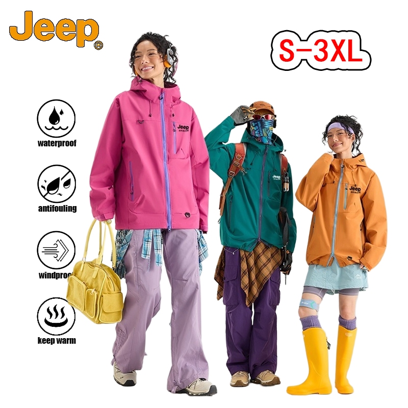Áo Khoác Hoodie Jeep Spirit 1941 Estd Unisex - Chống Gió & Thấm Nước