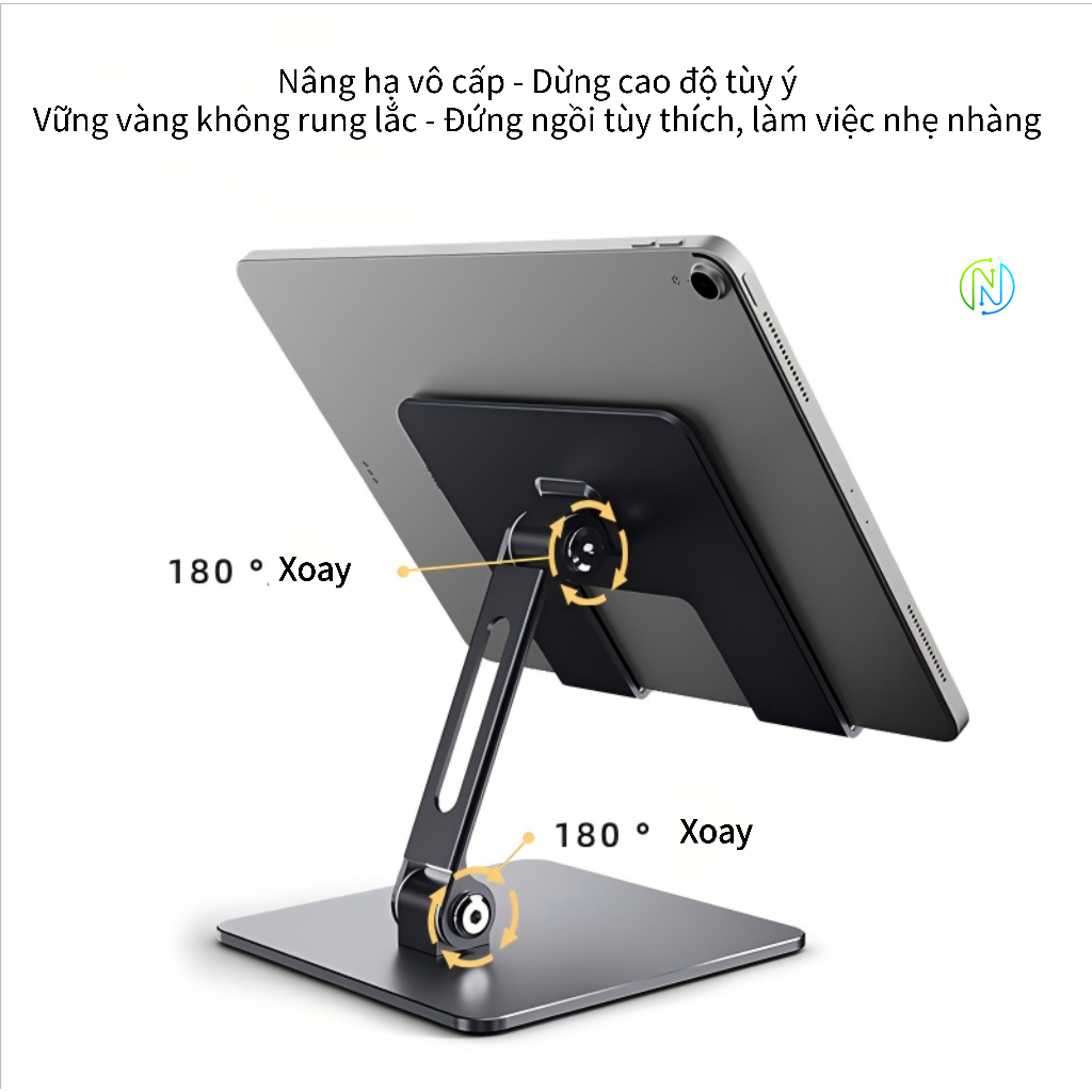 Giá đỡ máy tính bảng mới Máy tính để bàn Điện thoại di động Gấp kim loại lười Thích hợp cho ipad | BigBuy360 - bigbuy360.vn